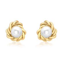  9ct Pearl and Gold Sud Earrings
