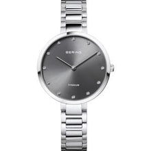  Ladies Titanium Bracelet Watch With Grey Dial
