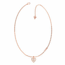 Ladies Classic Rose Gold Guess Heart With Swarovski Crystals
