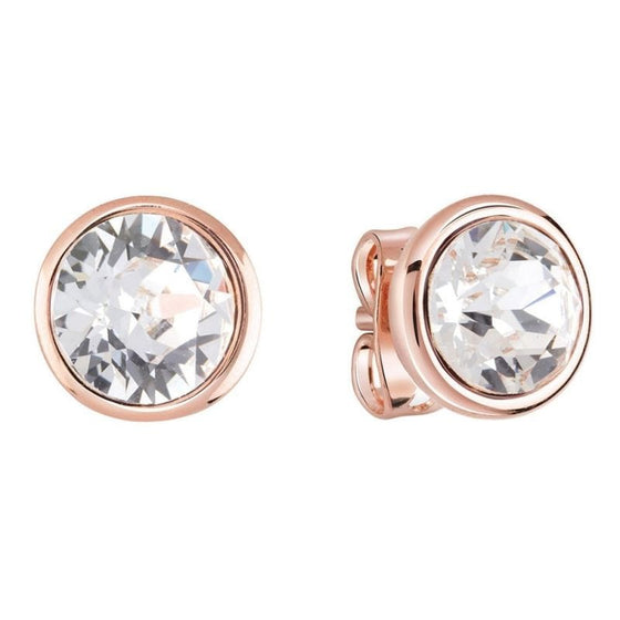 Ladies Rose Gold Plated Swarovski Studs