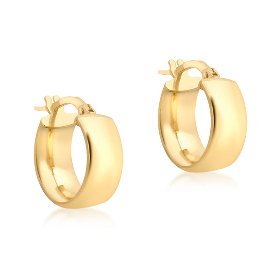 9ct Gold Band Style Earrings