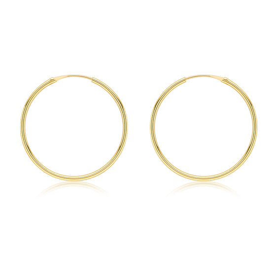 9ct 25mm  Gold Sleepers