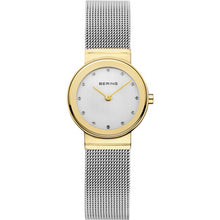  Ladies 2 Tone Bracelet Watch With Silver Dial