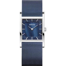  Unisex Blue Stainless Bracelet Watch With Blue Dial
