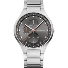  Gents Titanium Bracelet Watch With Multi Function Grey Dial