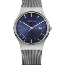  Gents Stainless Steeel Bracelet Watch With Blue Dial