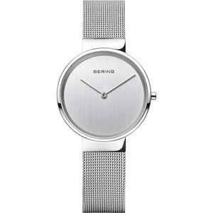 Ladies Stainless Steel Bracelet Watch Silver Dial