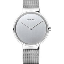  Unisex Stainless Steel Bracelet Watch With Silver Dial