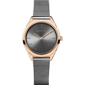 Ladies Stainless Steel Watch With Grey Dial And Bracelet