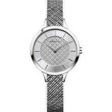  Ladies Stainless Steel Bracelet Watch Silver Dial