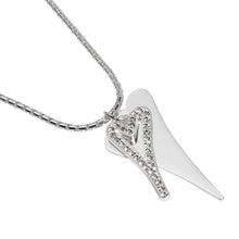  Long 70cm Silver Plated Fashion Necklace with Silver Drop Hearts