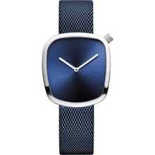  Ladies Stainless Steel Blue Bracelet Watch With Blue Dial