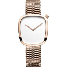  Ladies Rose Gold Plated Bracelet Watch With White Dial