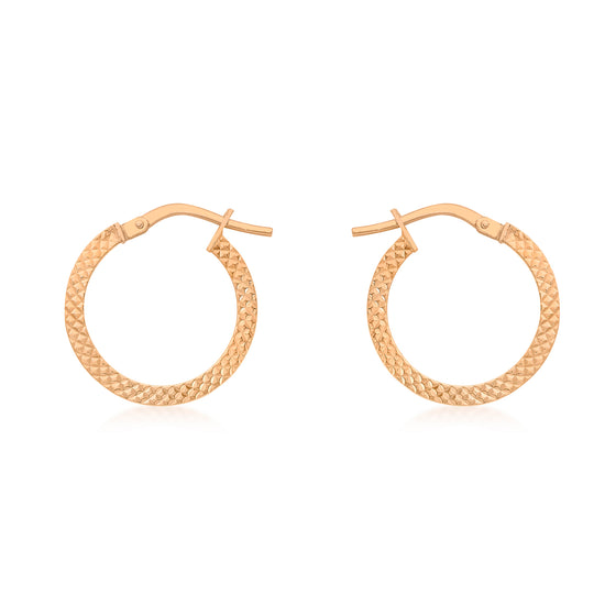 9ct Rose Gold Hoop Earrings