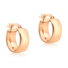  9ct Rose Gold Band Style Earrings