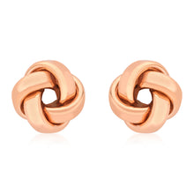  9ct Rose Gold Knot Earrings
