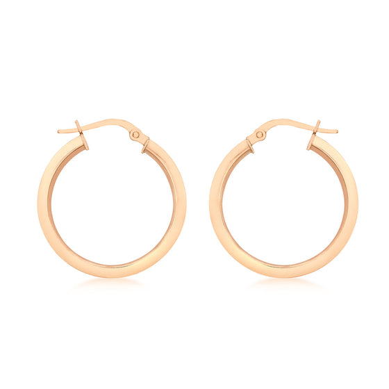 9ct Rose Gold Hoop Earrings