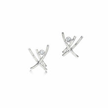  Morning Dew Silver Stud Earrings With Enamel