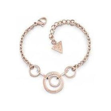  Ladies Rose Gold Eternal Circles Bracelet With Swarovski Crystals