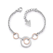  Ladies Two Tone Eternals Bracelet With Swarovski Crystals