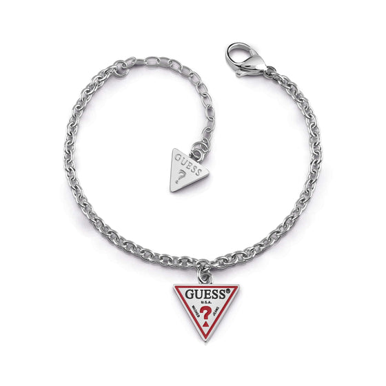 Ladies Stainless Steel Guess Charm Logo Bracelet