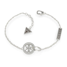  Ladies Guess Signature Circle Bracelet With Surrounding Swarovski Crystals