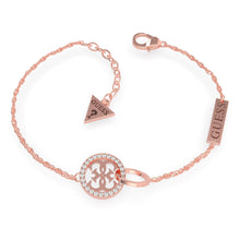  Ladies Equilibre Rose Gold Plated Bracelet With Classic G And Swarovski Crystals