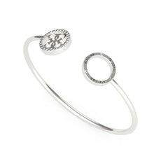  Ladies Stainless Steel Torque Bangle With Guess Logo Detailing And Swarovski Crystals