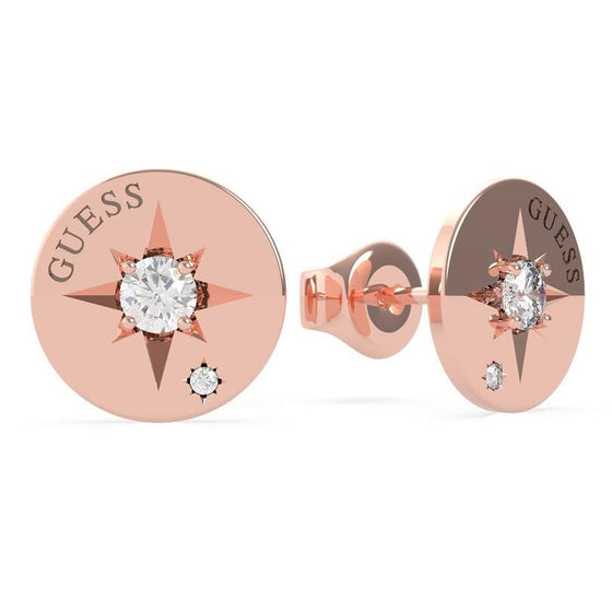 Ladies Rose-Gold Plated Wanderlust Earrings With Swarovski Crystal