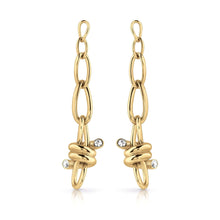  Ladies Gold Plated Drop Love Wire Earrings With Swarovski Crystals