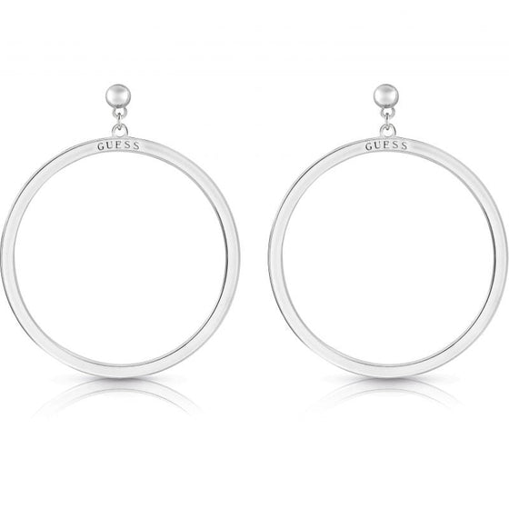 Ladies Stainless Steel Stud Drop Hoops