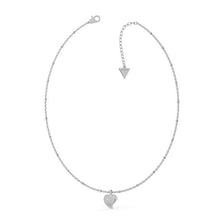  Ladies Stainless Steel Heart Shaped Necklace With Swarovski Crystals