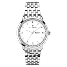  Gents Stainless Steel Day Date Bracelet Watch